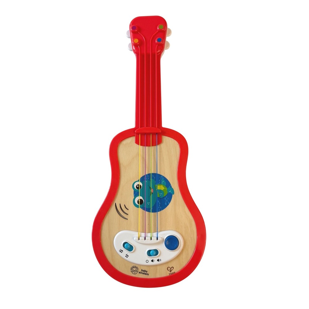 Baby Einstein Hape Magic Touch Ukulele Wooden Musical Toddler Toy Red 11874